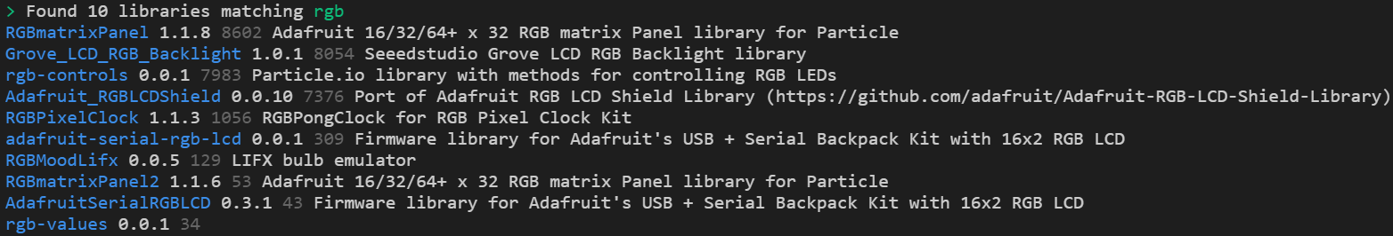 installing libraries